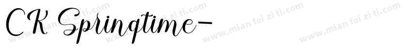 CK Springtime字体转换